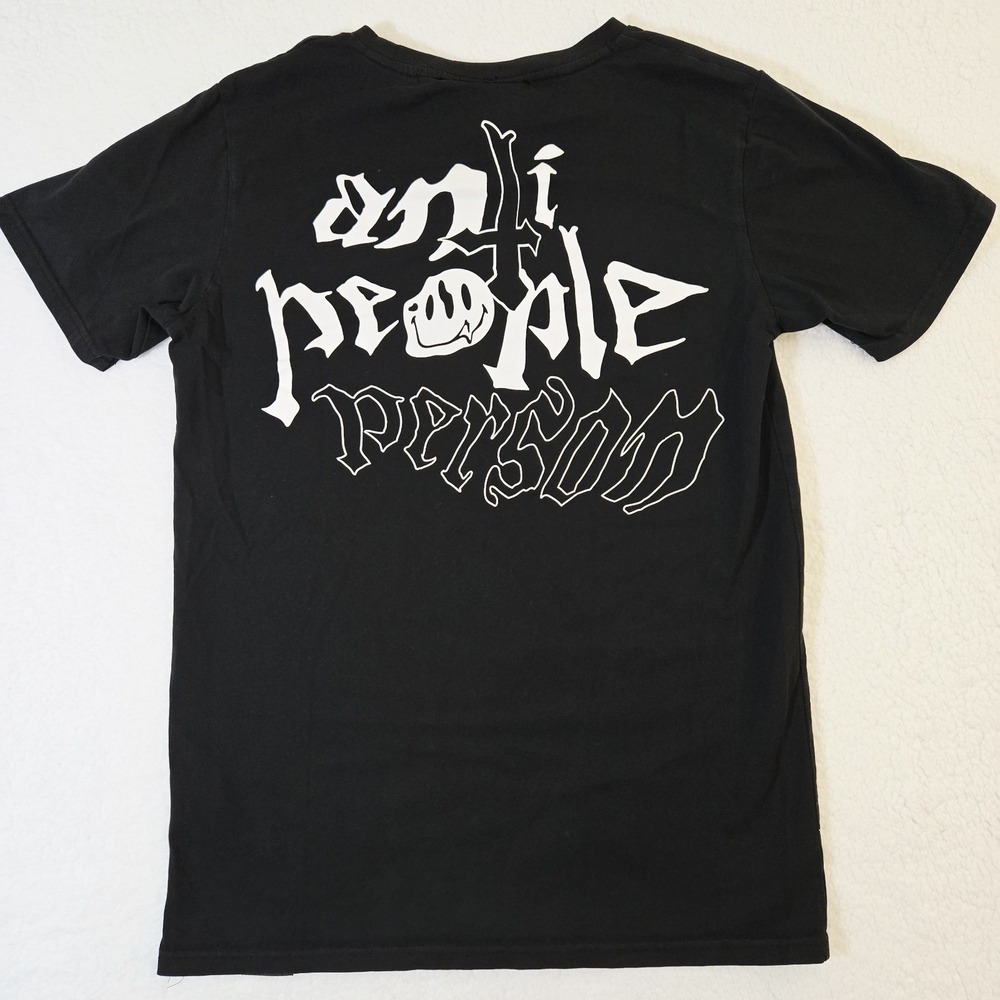 Killstar Anti People Person Short Sleeve‎ Shirt Black Top Women's Size M - Picture 7 of 8